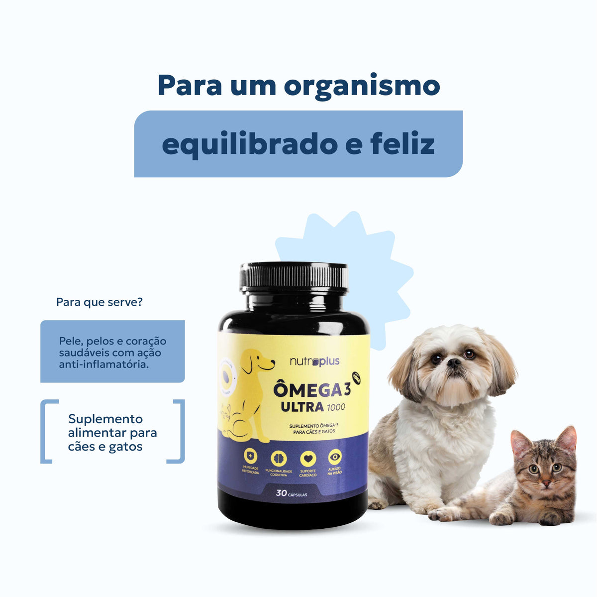 Suplemento Nutroplus Ômega 3 Ultra - 1000mg Óleo de Peixe